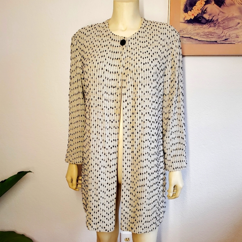 Vintage 80s Zonda Nellis Slubby Textured Jacket